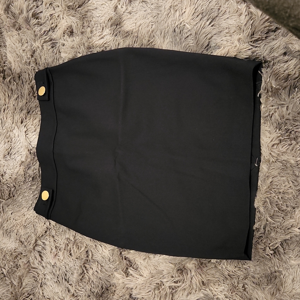 Navy blue pencil skirt